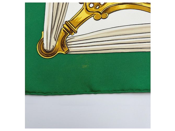 Hermès Foulard di seta Hermes Carre 90 Etrier - vista 9