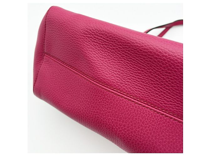 Gucci Swing Tote/Schultertasche aus rosa Leder - Ansicht 10