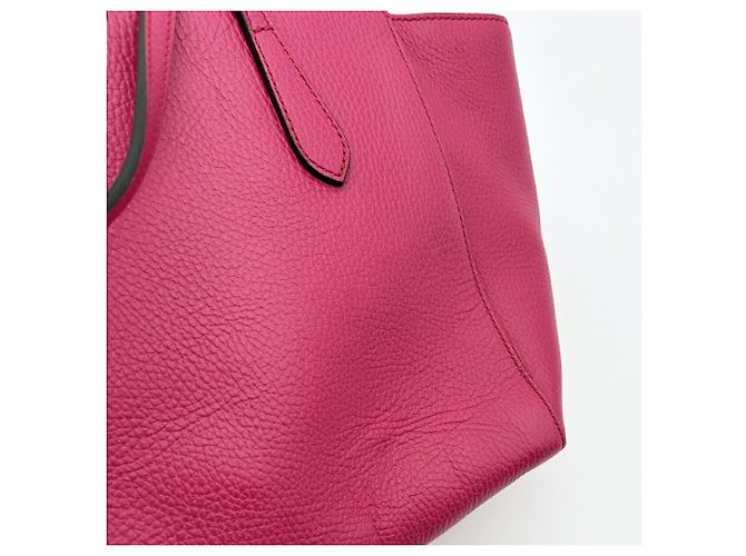 Gucci Swing Tote/Schultertasche aus rosa Leder - Ansicht 11