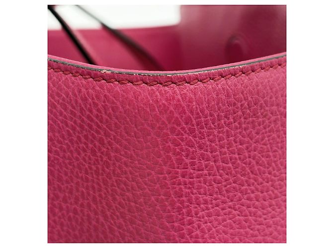 Gucci Swing Tote/Schultertasche aus rosa Leder - Ansicht 12