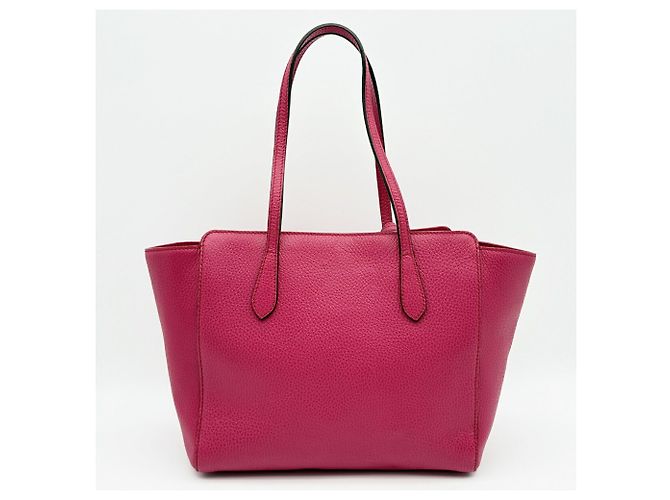 Gucci Swing Tote/Schultertasche aus rosa Leder - Ansicht 3