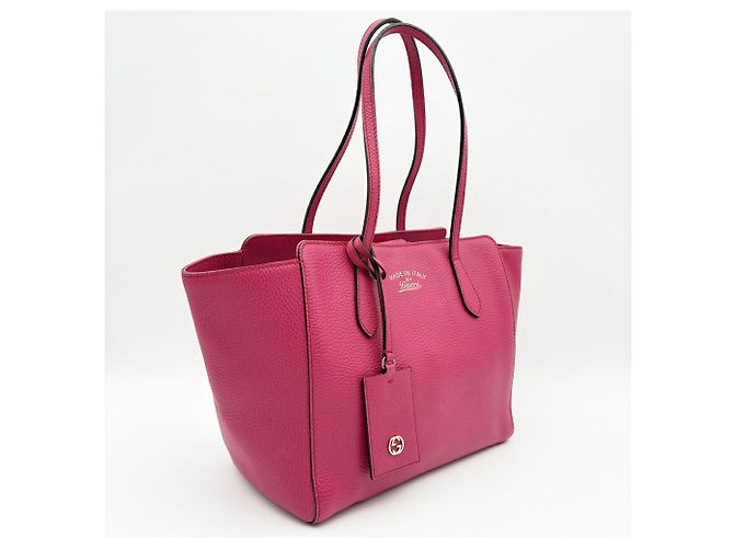 Gucci Swing Tote/Schultertasche aus rosa Leder - Ansicht 4
