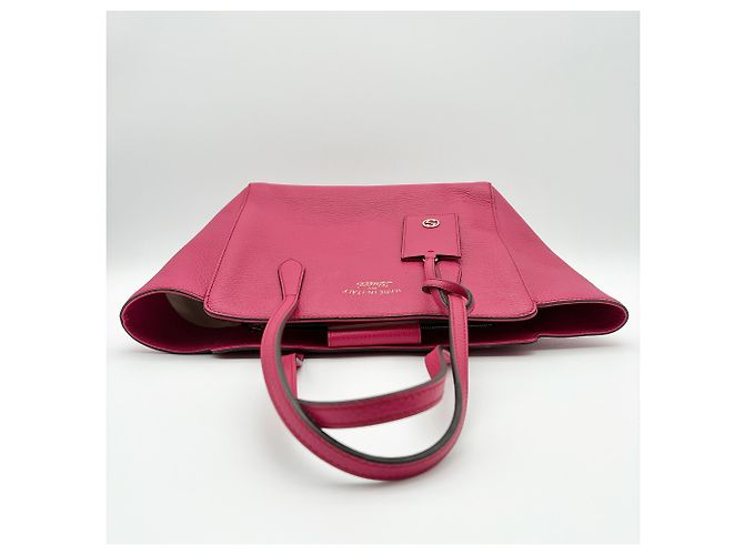 Gucci Swing Tote/Schultertasche aus rosa Leder - Ansicht 5