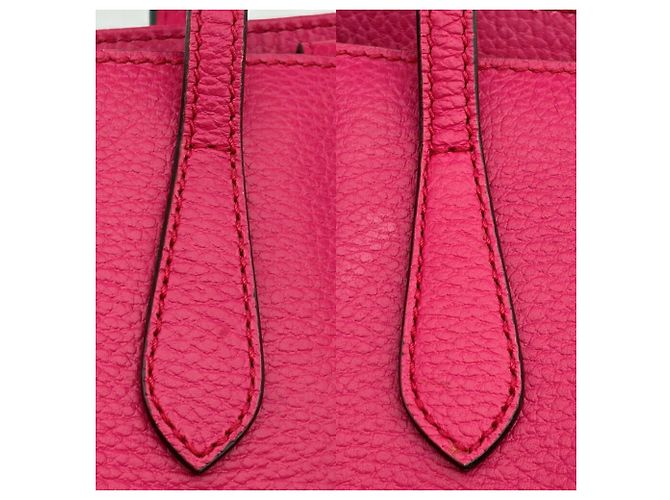 Gucci Swing Tote/Schultertasche aus rosa Leder - Ansicht 8