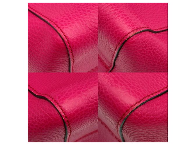 Gucci Swing Tote/Schultertasche aus rosa Leder - Ansicht 9