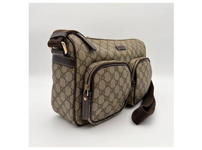Borsa a tracolla Gucci da uomo GG Supreme - vista 3