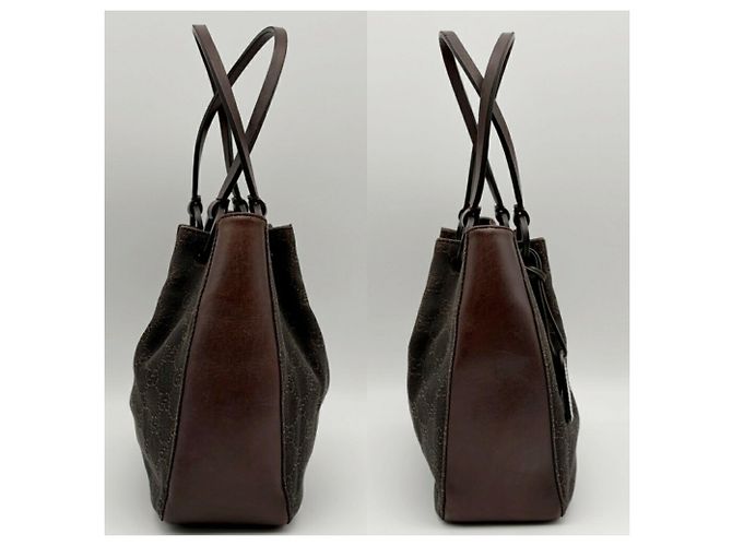 Bolso Tote Gucci en marrón oscuro - vista 4