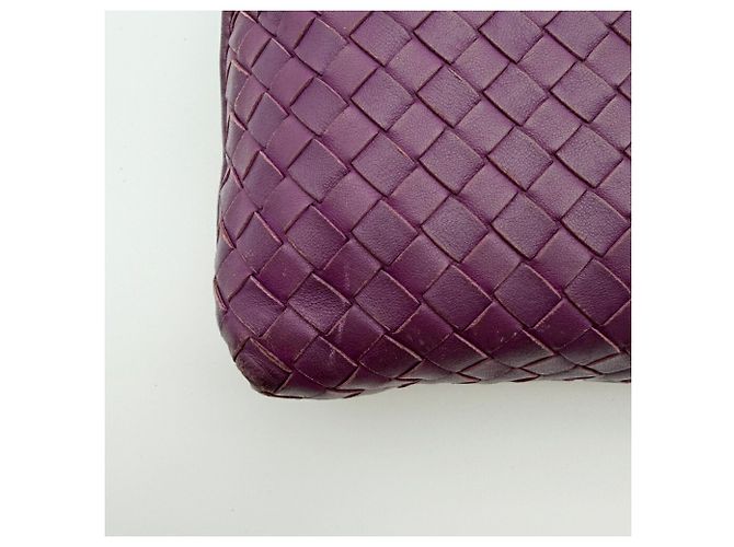 Borsa a tracolla Pochette in pelle viola Bottega Veneta - vista 12