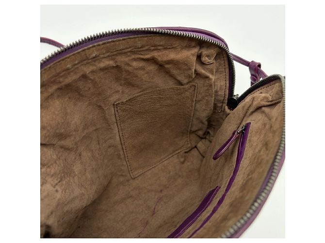 Borsa a tracolla Pochette in pelle viola Bottega Veneta - vista 15