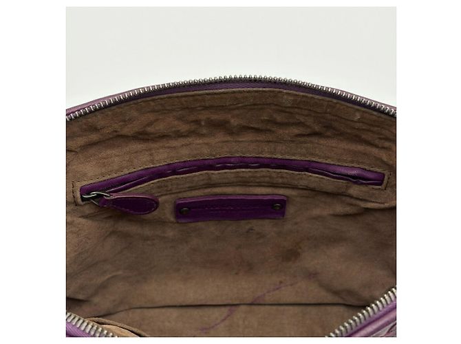 Borsa a tracolla Pochette in pelle viola Bottega Veneta - vista 18