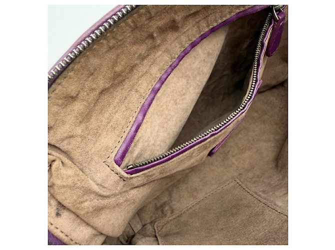 Borsa a tracolla Pochette in pelle viola Bottega Veneta - vista 20