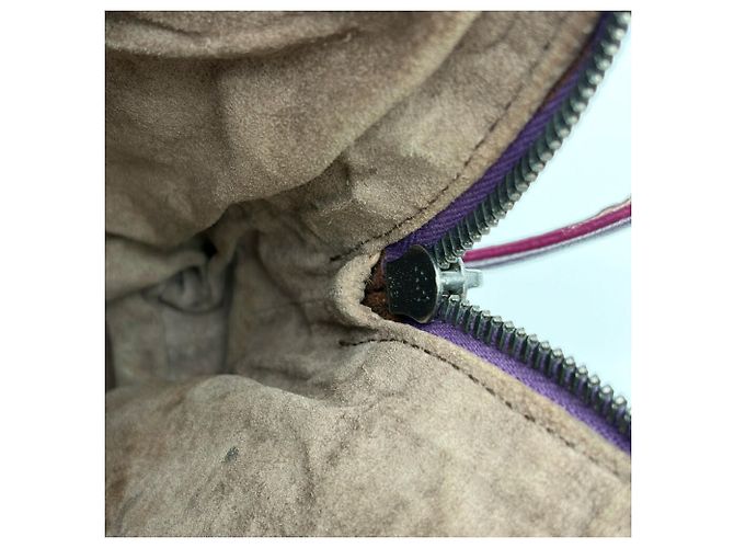 Borsa a tracolla Pochette in pelle viola Bottega Veneta - vista 21