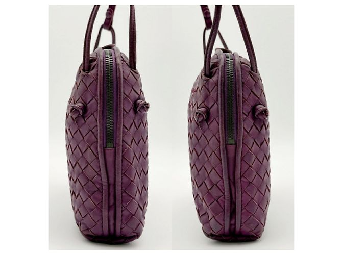 Borsa a tracolla Pochette in pelle viola Bottega Veneta - vista 5