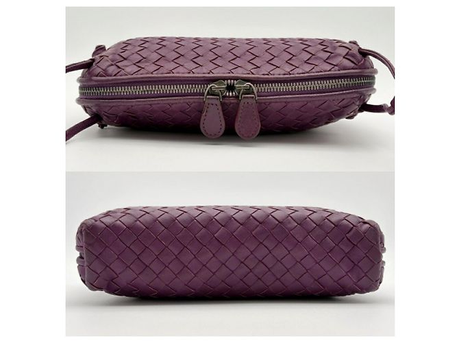 Borsa a tracolla Pochette in pelle viola Bottega Veneta - vista 6