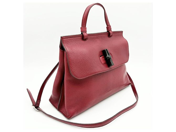 Borsa a tracolla Gucci Bamboo - vista 4