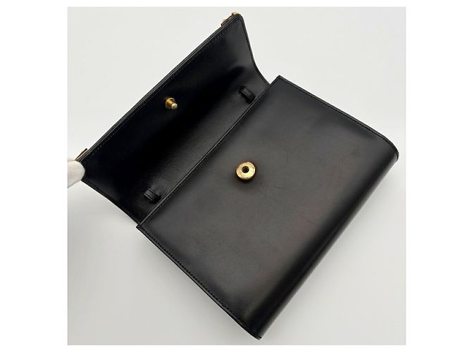 Gucci Schultertasche aus schwarzem Leder - Ansicht 13