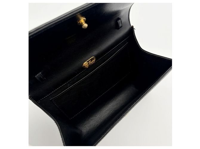 Gucci Schultertasche aus schwarzem Leder - Ansicht 15