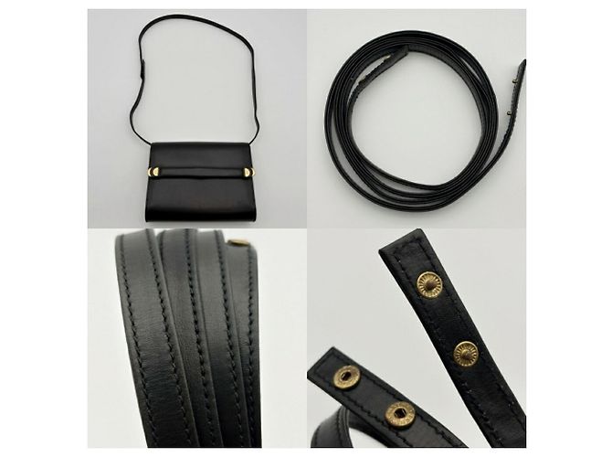 Gucci Schultertasche aus schwarzem Leder - Ansicht 7