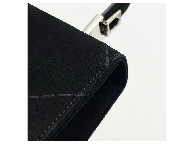 Borsa in camoscio nero Salvatore Ferragamo - vista 12