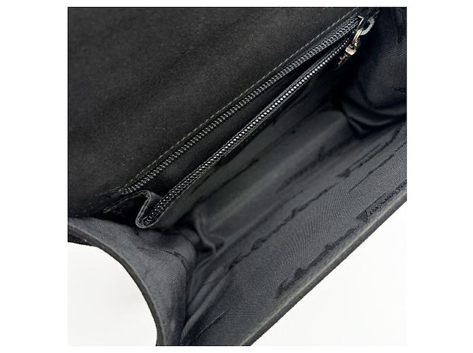 Borsa in camoscio nero Salvatore Ferragamo - vista 20