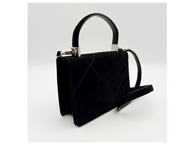 Borsa in camoscio nero Salvatore Ferragamo - vista 4