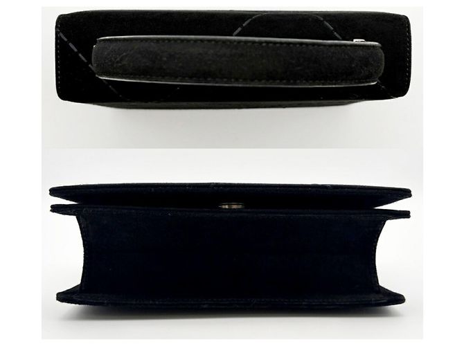 Borsa in camoscio nero Salvatore Ferragamo - vista 6