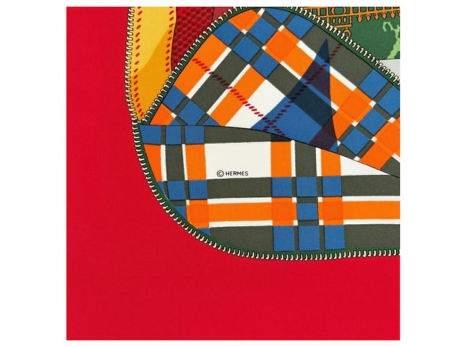 Hermès Foulard in seta multicolore Hermes - vista 10