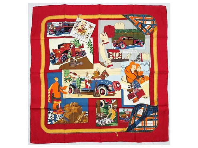 Hermès Foulard in seta multicolore Hermes - vista 2