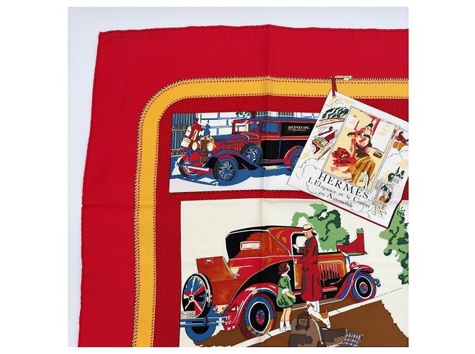 Hermès Foulard in seta multicolore Hermes - vista 4