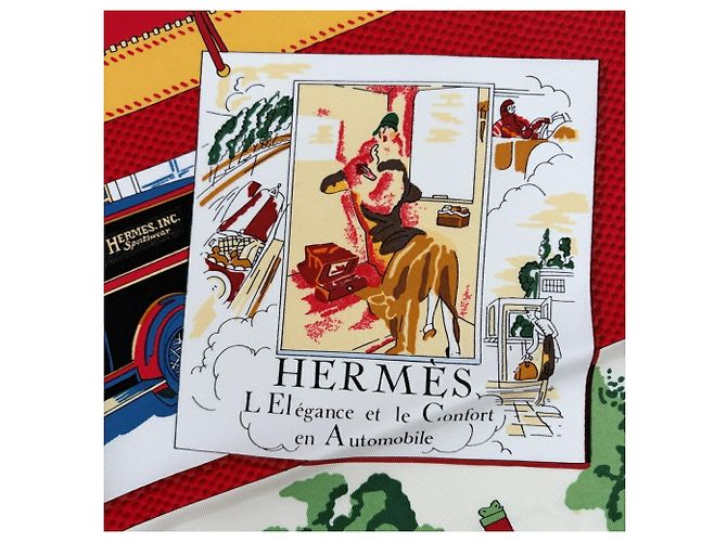Hermès Foulard in seta multicolore Hermes - vista 5