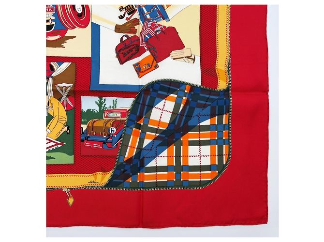 Hermès Foulard in seta multicolore Hermes - vista 6