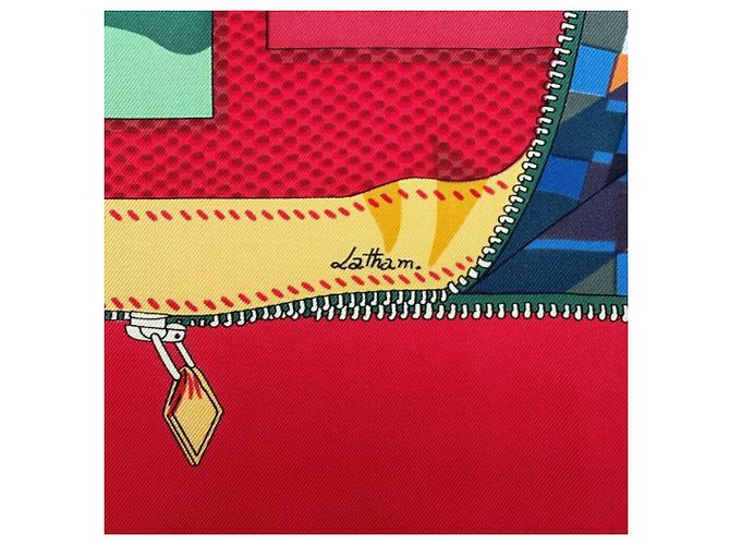 Hermès Foulard in seta multicolore Hermes - vista 7