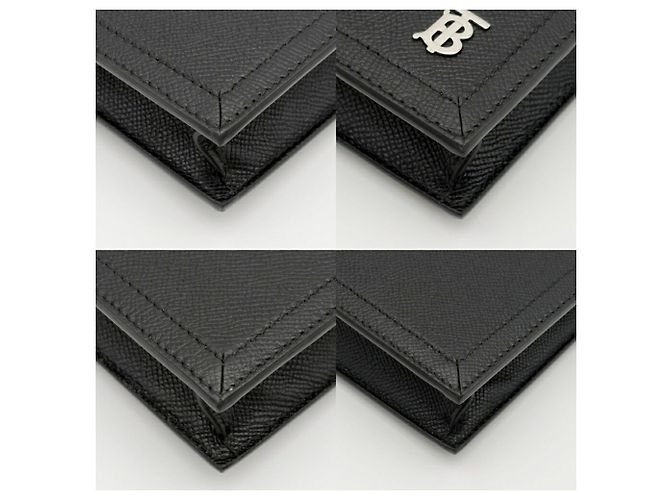 Pochette in pelle nera da uomo Burberry - vista 11