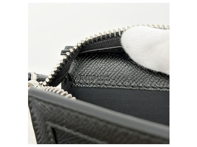 Pochette in pelle nera da uomo Burberry - vista 18
