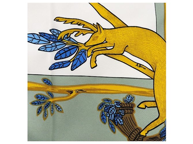 Hermès Carré 90 Alphabet III Foulard di seta - vista 4