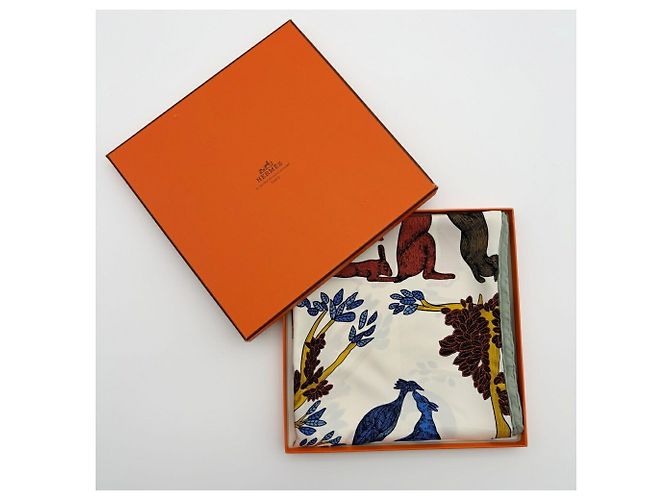 Hermès Carré 90 Alphabet III Foulard di seta - vista 9
