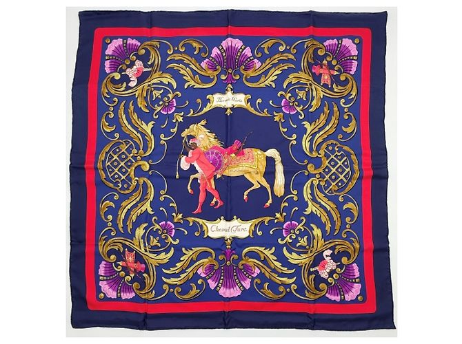 Hermès Hermes Carre 90 Cheval Jurc Seidentuch - Ansicht 2
