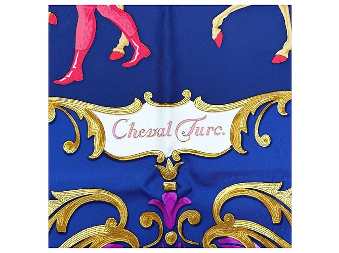 Hermès Hermes Carre 90 Cheval Jurc Seidentuch - Ansicht 4