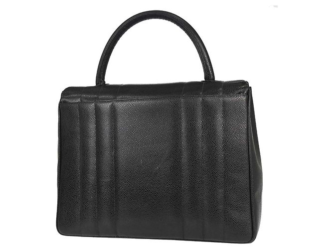 Chanel Vintage Top Handle Vertical Quilt Caviar Jumbo - vue 2