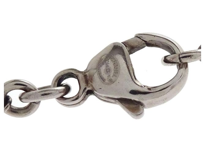 Pendente a goccia CC Chanel in metallo con smalto e vetro - vista 5