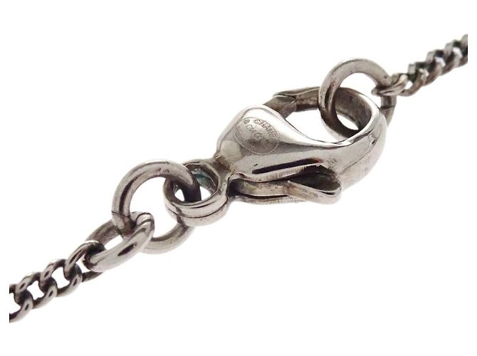 Pendente a goccia CC Chanel in metallo con smalto e vetro - vista 6