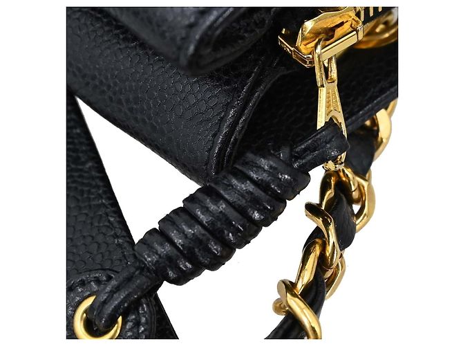 Chanel Vintage Tote in pelle matelassé con tasca anteriore Medium - vista 6