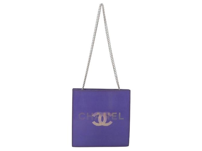 Chanel Vintage Holographic Chain Vinyl Small - Ansicht 2