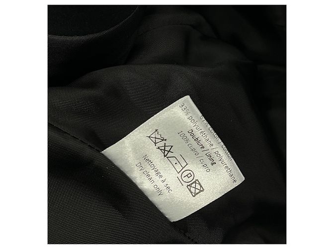 Alaïa Trench coat preto evasê de algodão - vista 7