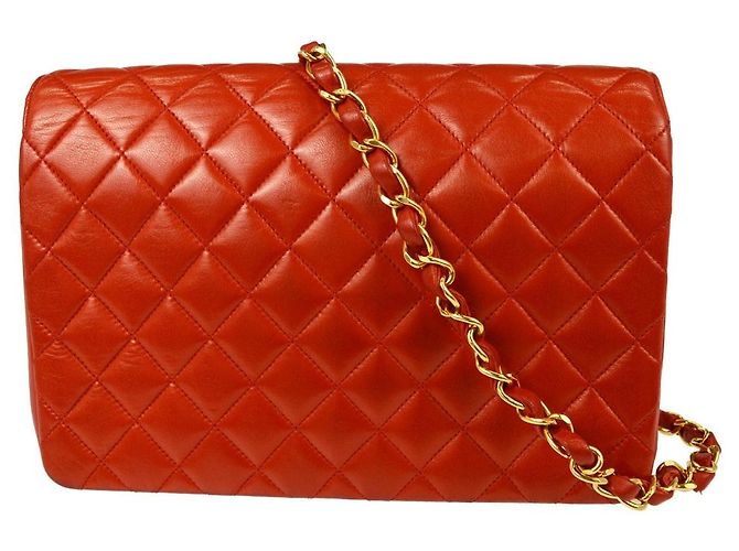 Chanel Vintage CC Chain Flap Quilted Lambskin Small - vista 2