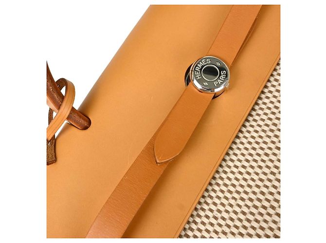 Hermès Hermes Vintage Herbag A Dos Toile and Leather GM - Ansicht 6