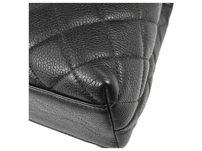 Chanel Vintage Classic Top Handle Flap Quilted Caviar Medium - vue 7