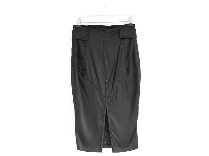 Gucci Tom Ford Otoño 2003 Falda Corsé de Seda - vista 4
