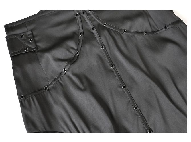 Gucci Tom Ford Otoño 2003 Falda Corsé de Seda - vista 6