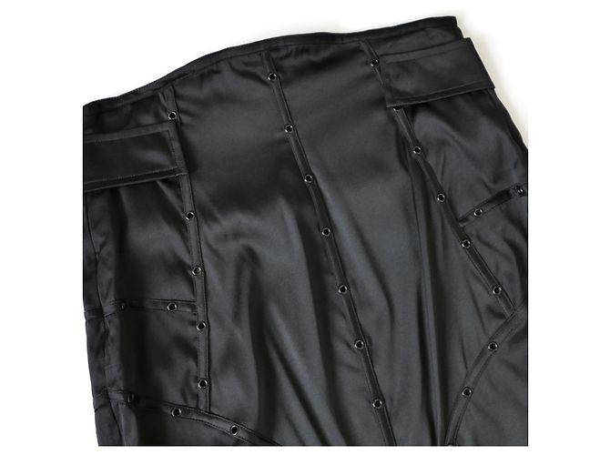 Gucci Tom Ford Otoño 2003 Falda Corsé de Seda - vista 7